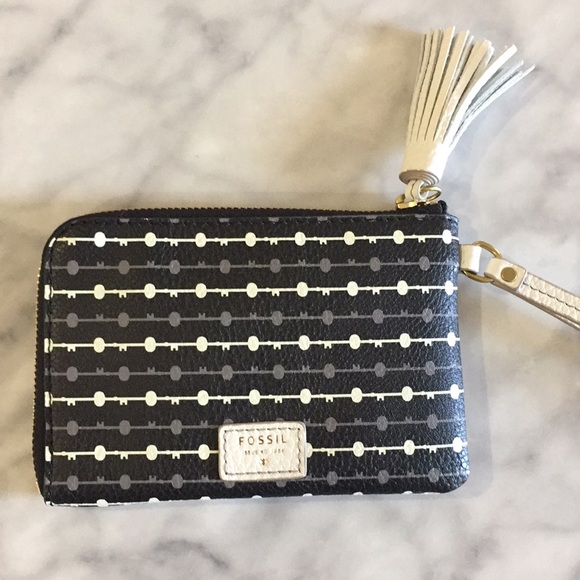Fossil Tara Wristlet Black Multi/New - Picture 1 of 5